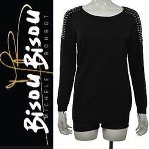 🌸 BISOU BISOU BLING BLING JEWELED SWEATER
